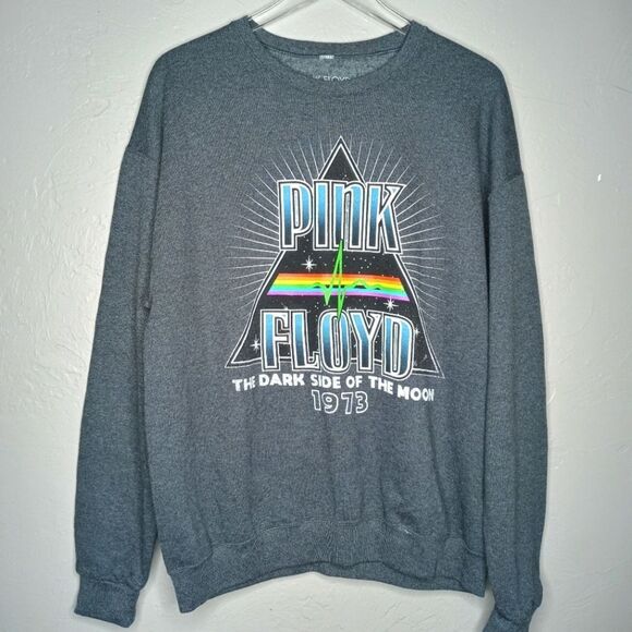 Pink Floyd Tops - Pink Floyd Gray The Dark Side of the Moon Sweatshirt